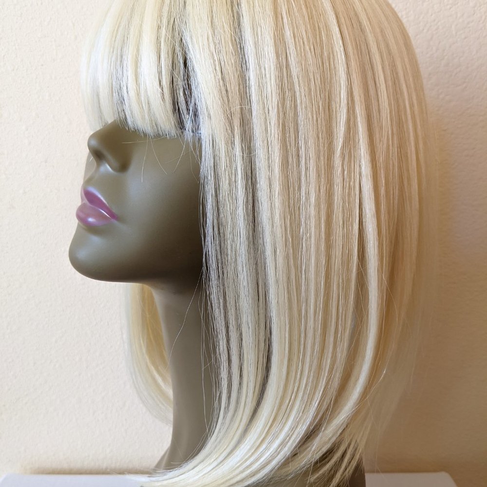 BRAND NEW Premium Synthetic Blonde Bob with Bangs